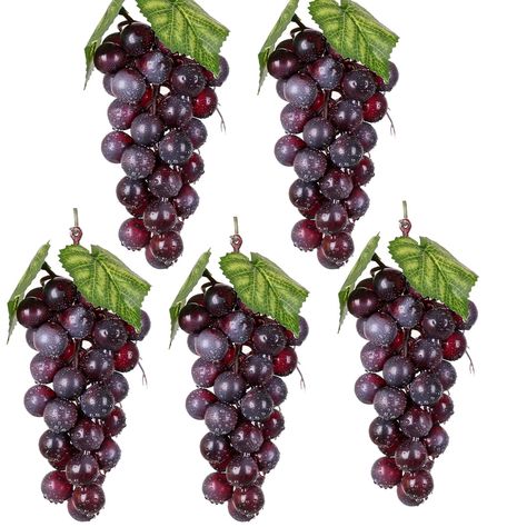 Tea Party Games, Grape Decor, Vine Decoration, Wine Kitchen, Fruit Displays, Grape Color, Fruit Display, Fake Fruit, Artificial Fruit