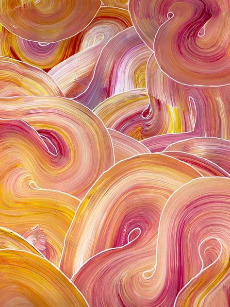 Cool Paint Patterns, Colorful Painting Backgrounds, Paint Swirls On Canvas, Painted Backgrounds On Canvas, Painting With White Pen, Acrylic Paint Patterns, Pastel Painting Acrylic, Paint Swirl Art, Painting Patterns Canvas