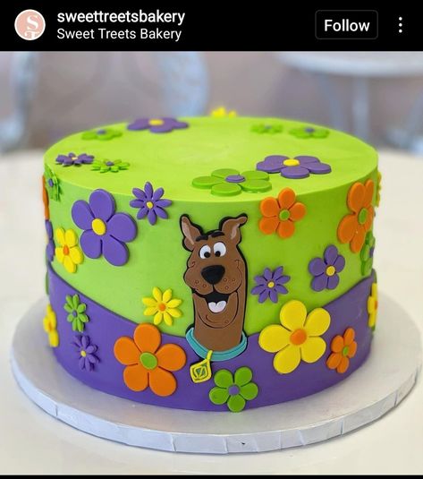 Scooby Cake Ideas, Scooby Doo Smash Cake, Mystery Machine Cake, Scooby Doo Birthday Cakes, Scooby Two Birthday, Scooby Doo Birthday Cake Ideas, Scooby Doo Birthday Party Ideas Cake, Scooby Dooby Two Party, Scooby Doo Birthday Party Ideas Food