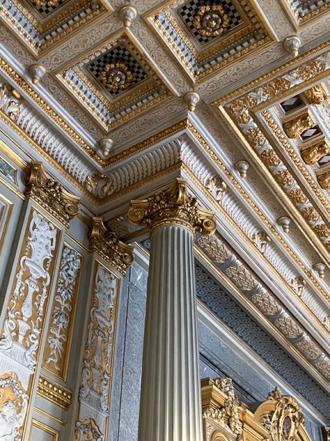 Palace Hallway, European Palace, French Architecture, Hotel Decor, Reference Images, Historical Architecture, Versailles, Amazing Architecture, Future House