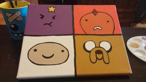 Adventure Time 8x10 canvas Adventure Time, Artist Inspiration, Painting Ideas, Paintings, Drawings, Canvas