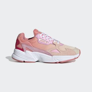 Falcon Shoes Ecru Tint / Icey Pink / True Pink EF1964 Adidas Falcon Outfit, 90s Inspired Fashion, Adidas Falcon, Nike Internationalist, 90s Looks, Chunky Shoes, Pink Sneakers, Adidas Online, Saucony Sneaker