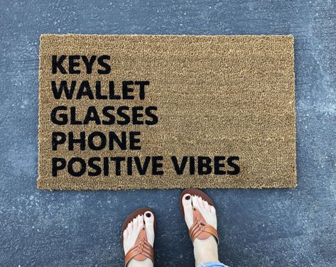 Monogram Door Mat, Doormat Funny, Weathered Paint, Gift For Newlyweds, Funny Doormats, Custom Doormat, Personalized Door Mats, Entry Way, Newlywed Gifts