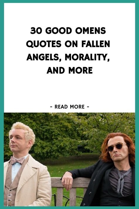 30 Good Omens Quotes on Fallen Angels, Morality, and More https://www.quoteambition.com/good-omens-quotes Good Omens Quotes Series, Good Omens Book Quotes, Good Omens Quotes, Crowley Quotes, Terry Pratchett Quote, Neil Gaiman Books, Neil Gaiman Quotes, Minding My Own Business, Good Omens Book