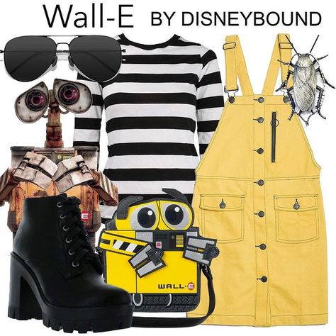 Disney Lovers! (@noamlevi2222) • Instagram photos and videos Wall E Inspired Outfit, Wall E Disneybound, Wall E Cosplay, Walle Disneybound, Character Bounding, Wall E Disney, Wall E Costume, Sleeve Boots, Disneybound Ideas