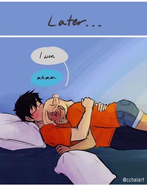 Pillow fight! Percy And Annabeth Comics, Percy Jackson Fan Art Percabeth, Percabeth Fan Art, Percy Jackson Drawings, Percy Jackson Annabeth Chase, Percy Jackson Comics, Percy Jackson Wallpaper, Zio Rick, Percy Jackson Ships