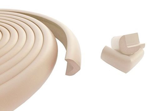 Amazon.com : Table Edge Guard & Corner Bumpers for Baby Proofing - Easy to Install, Extra Tape, Extra Long Cushion Corner Protectors, More Dense Edge Protector to Absorb Impact, Protect Your Loved Ones Today! : Baby Cushion Corner, Foam Furniture, Diy Baby Furniture, Edge Guard, Corner Protectors, Baby Proofing, Child Care, Baby Products, Beige Color