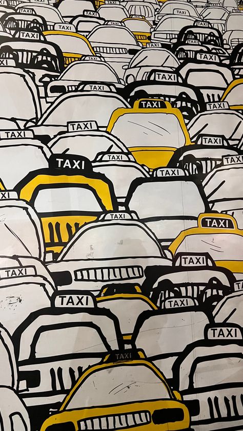 Taxi Wallpaper, Taxi Aesthetic, Ny Wallpaper, Wallpaper For Your Phone, Senior Year, Aesthetic Art, Print Patterns, Wallpapers, Tumblr