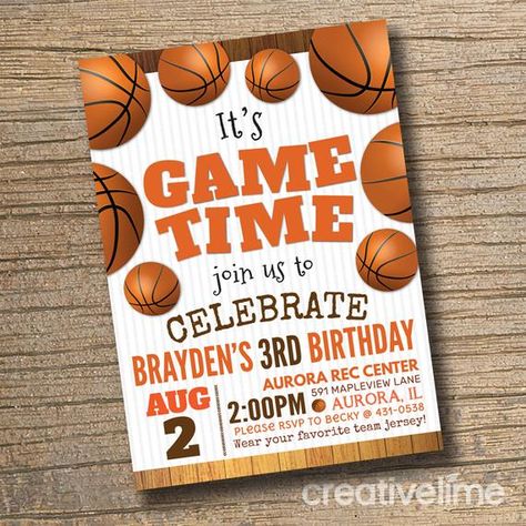 ★★★ PLEASE PLEASE READ THROUGH ALL LISTINGS DESCRIPTIONS BEFORE EMAILING or PURCHASING 99% OF ALL EMAILED QUESTIONS ARE ANSWERED BELOW. READ INFORMATION BELOW BEFORE EMAILING WITH QUESTIONS OR CHECKING OUT ★★★ PRINTABLE DIGITAL FILE CARD - ANY AGE Your card will come in the form of a 300dpi high Basketball Invitations Birthday, Basketball Invitations, Basketball Birthday Invitations, 1st Birthday Invitations Boy, Basketball Birthday Party, Sports Birthday Invitations, Farm Pond, Kids Canvas Art, Basketball Theme