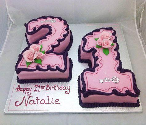 Birthday Cake Fancy, Birthday Cake For Daughter, Fancy Birthday Cakes, Cake Fancy, Fancy Birthday, Number Birthday Cakes, 21st Cake, Disney Birthday Cakes, Birthday Cake Pictures