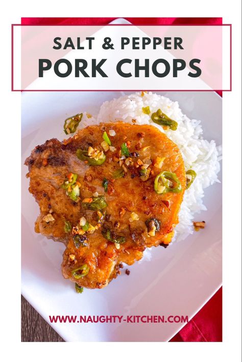 Salt and pepper pork chops Chinese Salt And Pepper Pork Chops, Salt And Pepper Pork Chops, Salt And Pepper Pork, Pepper Pork Chops, Pepper Pork, Meatball Appetizer Recipe, Marinated Pork Chops, New Recipes For Dinner, Seafood Boil Recipes