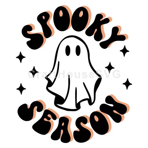 Spooky Branding, Halloween Svg Free Files For Cricut, Spooky Season Svg, Hippie Halloween, Making Stickers, Spooky Stickers, Free Silhouette, How To Make Stickers, Fall Cookies