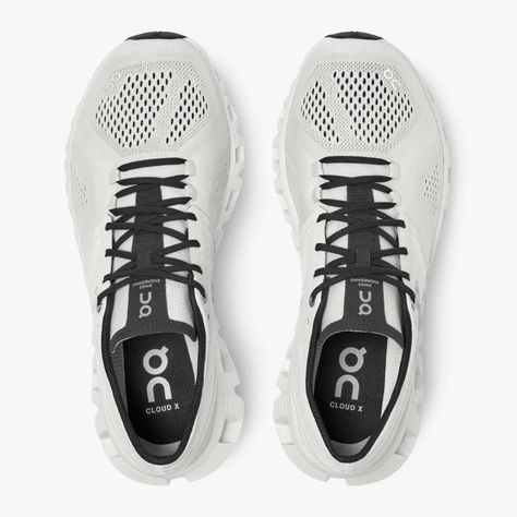 Cloud X 2 White | Black Cross Training Shoes, On Running, Heel Caps, Sports Training, Black Running Shoes, The Cloud, Cushion Pads, Perfect Shoes, Running Sneakers