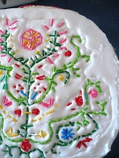 Needlepoint-cake-2 Embroidery Cake, Cake Embroidery, Beaux Desserts, Sprinkle Cake, Fancy Cakes, Piece Of Cakes, Pretty Cakes, Creative Cakes, Cake Inspiration