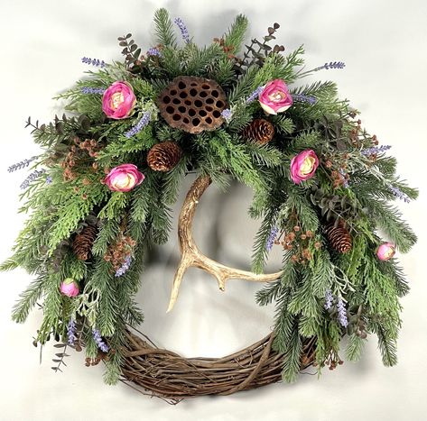 Antler wreath diy