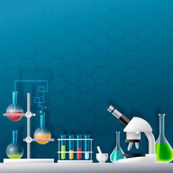 Creative realistic science lab illustrated Cool Powerpoint Backgrounds, Papan Tulis Kapur, Science Lab Decorations, Chemistry Art, Science Anchor Charts, Science Equipment, Science Icons, Science Birthday, Science Background