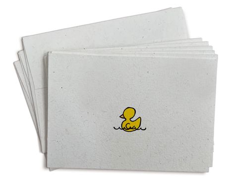 PRICES MAY VARY. 24 Rubber Ducky Baby Greeting Cards and Envelopes Rubber Ducky Greeting Cards measure 4.875" x 3.375" (USPS Standard Postage Size) Cards and Envelopes made from 100% recycled stock (White) Designed, Printed and Hand Assembled in the USA Blank Inside for your personal message! Unique, Simple, and Stylish  Looking for note cards that are completely unique, simply sweet, and perfectly adorable? These cute note cards are exactly what you need! Featuring a hand-drawn yellow ducky in Painting Cards, Baptism Thank You Cards, Ducky Baby Shower, Cute Note, Lucky Duck, Shower Cards, Baby Announcement Cards, Baby Greeting Cards, Watercolor Baby Shower