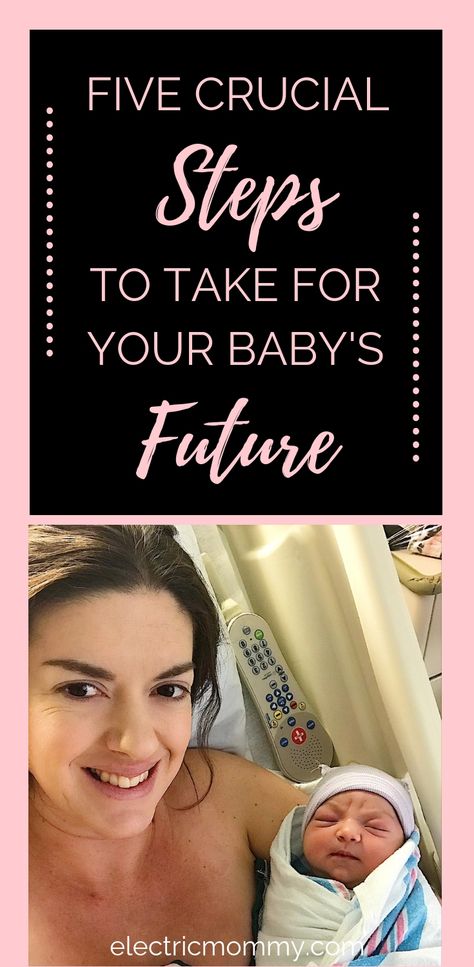 Five Crucial Steps to Take for Your Baby's Future TODAY! I know we don't often think about our baby being twenty years old or start thinking about them going to college until much later on. However, it will make a huge difference for both you and your child if you take these steps now to plan for your baby's future. | Baby Savings Account | Planning for Baby’s Future | Child Investment Plans | Child Savings Account #baby #newborn #pregnancy #babysfuture #planningforbaby Baby Savings, Newborn Tips, Saving For Baby, Future Planning, Newborn Baby Tips, Budgeting Planner, Blog Planning, Savings Planner, Baby Planning