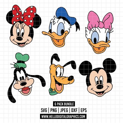 Enchanted Characters, Mickey Svg, Friends Svg, Svg Disney, Disney Classics, For Stickers, Disney Svg, Friends Characters, Web Graphic Design