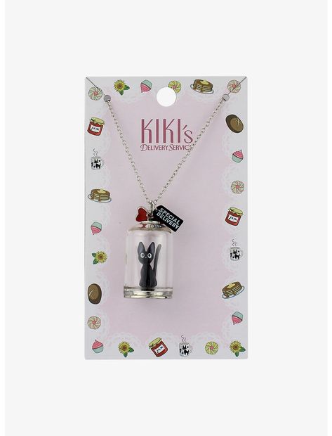 Studio Ghibli Kiki's Delivery Service Jiji In A Bottle Pendant Necklace Studio Ghibli Kiki's Delivery Service, Ghibli Kiki's Delivery Service, Talking Cat, Kiki Delivery, Bottle Pendant, Kiki's Delivery Service, Special Delivery, Beauty Body, Delivery Service