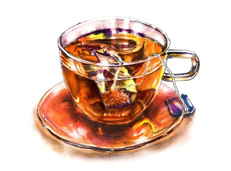 World Watercolor Group - Day 3 - My Favorite Cup - Doodlewash Watercolor Tea Cup, Tea Cup Painting, Watercolor Tea, Cup Painting, Watercolor Flower Art, Stained Glass Designs, Paintings Art Prints, Glass Art Sculpture, Glossy Photo Paper