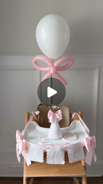 Caitlin Covington on Instagram: "My littlest baby is one 🎂🎀🫶🏼 we couldn’t love you more, Collins! #happybirthday #oneyearold #birthdayparty #girlmom #girlygirl" Itty Bitty Pretty One Birthday, 1st Bday Decoration Ideas Girl, Girls Just Wanna Turn One Birthday, Girls Just Wanna Be One Birthday Theme, Girls Just Want To Be One Birthday, Girls Just Wanna Be One Birthday, 1st Heavenly Birthday, First Birthday Girl Decorations, Baby Girl First Birthday Ideas