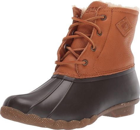 PRICES MAY VARY. Duck-inspired waterproof boot Soft shearling lining for long-lasting comfort and warmth Rawhide lacing with rust proof eyelets for secure fit Cushioned insole for shearling-lined topcover for added warmth and comfort Non-marking rubber outsole with Wave-Siping for ultimate traction on both wet and dry surfaces Duck Boots Outfit Winter, Duck Boots Outfit, Canvas Boat Shoes, Sperry Women's, Shoe Wardrobe, Womens Boat Shoes, Deck Shoes, Ll Bean Boot, Outfit Winter