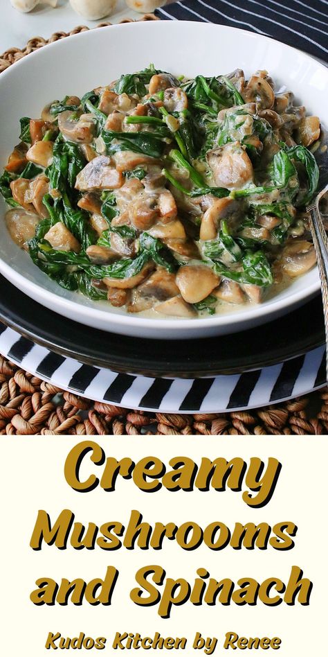 Sautéed Spinach And Mushrooms, Mushrooms And Spinach Recipes, Mushroom Spinach Recipes, Spinach Mushroom Recipes, Mushroom And Spinach Recipes, Spinach And Mushroom Recipes, Mushroom Spinach Soup, Sauteed Spinach And Mushrooms, Fresh Mushrooms Recipes