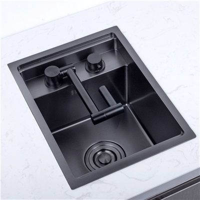 Invisible Kitchen Sink Stainless Steel Single Bowl Sink with Tap 3243 Hidden Sink, Invisible Kitchen, Kitchen Prep Sink, Wet Bar Sink, Single Sink Kitchen, Kitchen Sink Ideas, Small Kitchenette, Sink Cover, Black Kitchen Sink