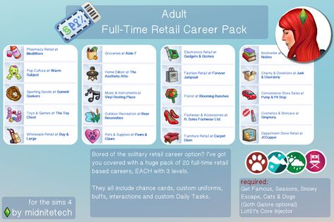 Ts4 Mods Careers, Careers Sims 4, Only Sims Mod, Sims 4 Cc Careers, Sims 4 Career Mods, Sims 4 Cheats, Sims 4 Challenges, Free Sims 4, Sims 4 Children