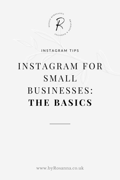 Instagram tips for small businesses getting started | #instagramtips #instagrammarketing #instagramsmallbusiness #smallbusinessmarketing Introducing Business On Instagram, Florist Social Media Ideas, Solopreneur Tips, Startup Branding, Small Business Instagram, Instagram Hacks, Instagram Marketing Strategy, Business Baby, Business Instagram