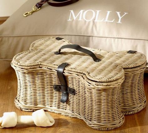 Friday Fetch: Pottery Barn for the Dogs // Ammo the Dachshund Wicker Chest, Dog Toy Storage, Toy Storage Baskets, Toy Basket, Wicker Basket, Labradoodle, Toy Storage, Dog Accessories, Wicker Baskets