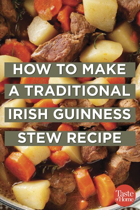 Guinness Irish Stew, Irish Soups And Stews, Irish Lamb Stew Recipes, Irish Stew Recipe Guinness, Irish Stew Recipe Traditional, Irish Meals Traditional, Irish Soup Recipes, Irish Food Traditional, Easy Irish Stew