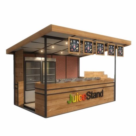 Juice Kiosk, Booth Design Food, Food Booth, Juice Stand, Bar Cart Design, Food Court Design, Juice Cafe, Food Stall Design, Street Food Design