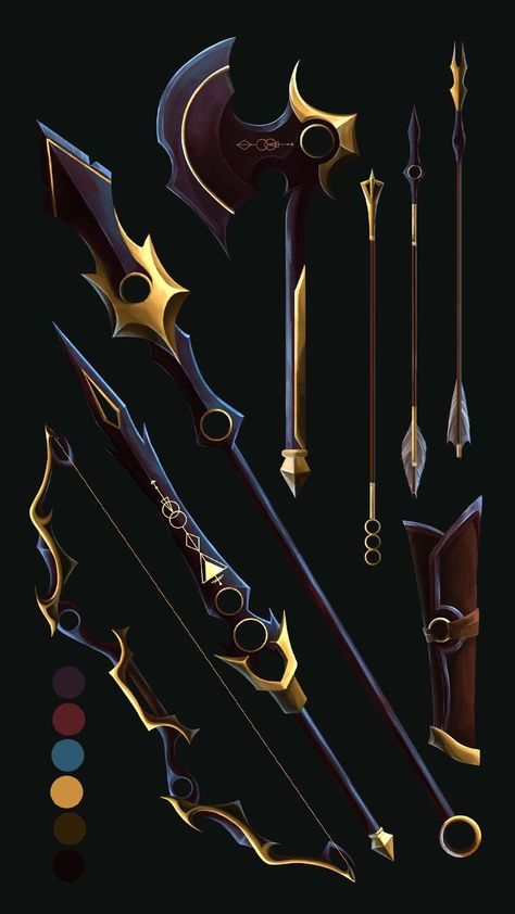 Fantasy Weaponsmith Design, Fantasy Weaponsmith Art, Fantasy Weaponsmith, Fantasy Blade, Types Of Swords, Tactical Gear Loadout, Fantasy Props, Cool Swords, Magical Jewelry