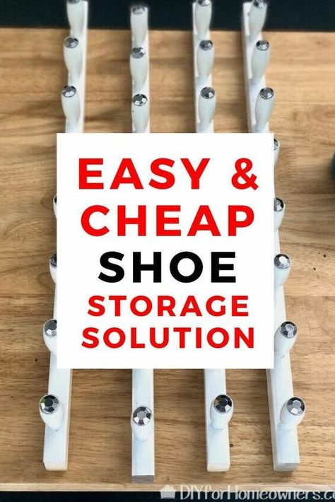 Creative Shoe Storage, Shoe Organization Small Space, Shoe Storage Small, Wall Shoe Rack, Shoe Storage Small Space, Shoe Storage Unit, Old Cribs, Hanging Shoe Rack, Shoe Organization