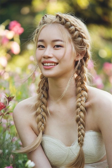 Discover the charm of Ulzzang-inspired braided hairstyles that perfectly blend style with simplicity. This gorgeous side braid brings a soft, romantic vibe, ideal for those who want to enhance their natural beauty. With delicate strands woven intricately, it adds a touch of elegance to your everyday look and is perfect for any occasion. Embrace the Ulzzang aesthetic with this stunning hairstyle! Side Braid, Everyday Look, Braided Hairstyles, Braids, Hair Styles, Beauty