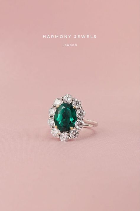 Green Engagement Rings, Eternity Rings, Bespoke Engagement Ring, Cluster Engagement Ring, Jewellery Store, Halo Engagement Rings, Emerald Jewelry, Rings Wedding, Green Emerald