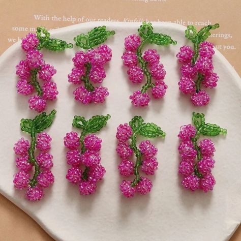 Just found this amazing item on AliExpress. Check it out! $4.98 | 2pcs Sweet and versatile string of purple grapes DIY accessories hand-woven beaded charms for jewelry making earrings supplies Beaded Grapes, Earrings Supplies, Beaded Charms, Jewelry Making Earrings, Charms For Jewelry Making, Purple Grapes, Making Earrings, Beaded Jewelry Diy, Diy Accessories