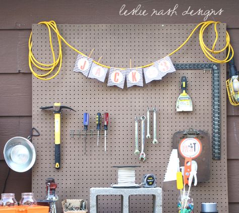 Tonka Party, Honey Do Shower, Tools Birthday Party, Tools Theme, Construction Theme Party, Construction Birthday Parties, Tool Party, Construction Theme, Birthday Bunting