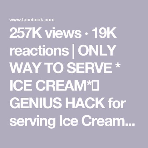 257K views · 19K reactions | ONLY WAY TO SERVE * ICE CREAM*🍦 GENIUS HACK for serving Ice Cream at all your summer parties!!! SAVE THIS AND SHARE WITH EVERYONE!!

I mean, how smart is this hack?  The only way to serve ice cream at your next party!! you’ll be able to serve so much faster for a large group - the night before the party -  scoop your ice cream in a muffin tray - freeze it!! Then the day of take it out, add your cone and you can serve your ice cream- how smart is this?!!! 

LIKE + COMMENT - “ ice cream” - I will send you a link with all my favorite ice cream hack finds and summer must haves for all your summer parties.!!

FOLLOW ME @athomewith.shannon for all my favorite mom hacks and tips and tricks!! #momhack #icecream #icecreamhack #summerhack #tipsandtricks #didyouknow #hac Summer Must Haves, Summer Hacks, Serve Ice Cream, Hacks And Tips, Muffin Tray, Mom Hacks, Summer Parties, The Only Way, Baby Stuff