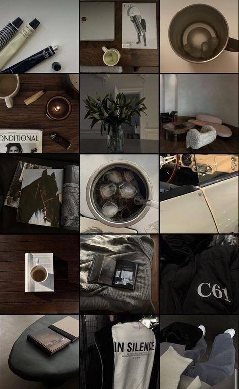 Moody Ig Aesthetic, Moody Aesthetic Color Palette, Pinterest Feed Ideas, Dark Ig Aesthetic, Dark Instagram Feed Ideas, Dark Instagram Feed Pictures, Sophisticated Instagram Feed, Aesthetic Insta Feed Layout, Dark Brand Aesthetic