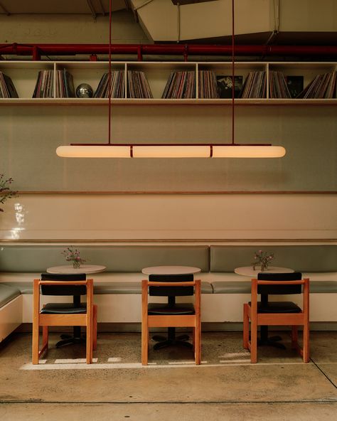 In Common With gives task lighting a poetic feel with Saga | Wallpaper Storage Mirror, Decoration Inspiration, Task Lighting, Table Storage, Cafe Restaurant, Three Piece, Metal Finishes, 인테리어 디자인, Restaurant Bar