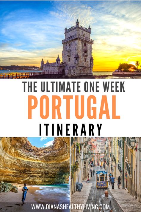 Are you planning a trip to Portugal? Here is the ultimate one week in Portugal travel itinerary. Visit Lisbon, Sintra, Belem and Algarve #portugal #travel #lisbon #sintra Portugal Must See, Bucket List Europe, Portugal Roadtrip, Ericeira Portugal, Europe Food, Portugal Itinerary, 7 Day Itinerary, Trip To Portugal, Travel Portugal