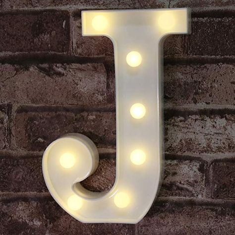 Crush Letter, I Love J, Letter Lights, Lighted Marquee Letters, Alphabet Lighting, Led Curtain Lights, Christmas Lamp, Holiday Deco, Light Up Letters