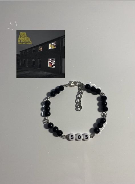 inspired by the song "505" by Arctic Monkeys  🎧 The Neighborhood Bracelet, Arctic Monkeys Gift Ideas, Arctic Monkeys Jewelry, 505 Bracelet, Arctic Monkeys Bracelet Ideas, Deftones Bracelet, Alexander Trusova, Arctic Monkeys Bracelet, Monkey Jewelry