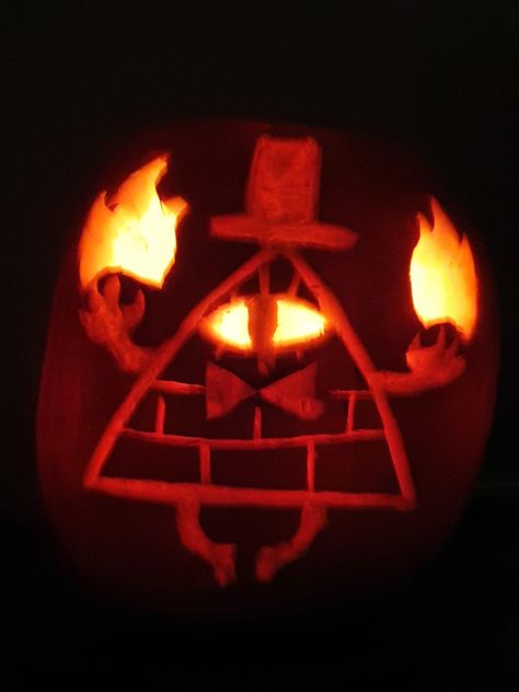 Made a Bill Cipher for my second ever pumpkin this sub gave me some great inspiration!- ThorGift.com - If you like it please buy some from ThorGift.com Bill Cipher Pumpkin, Bill Cipher Pumpkin Carving, Carvings Designs, Halloween Pumpkins Carvings Designs, Pumkin Ideas, Halloween Pumpkin Carving Stencils, Pumkin Carving, Carving Stencils, Fall Memes