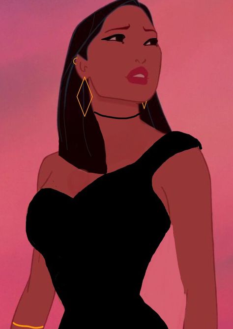 Pocahontas moderna Pocahontas Modern, Pocahontas Aesthetic, Pocahontas Art, Black Disney Princess, Disney Princess Pocahontas, Pocahontas Disney, Princess Pocahontas, Disney Princess Quotes, Disney Princess Modern