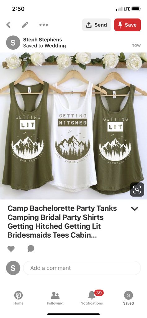 Bachelorette Party Tanks, Bridal Party Shirts, Party Shirts, Bachelorette Party, Bridal Party, Party Ideas, Wedding Inspiration, Tank Tops, Women's Top