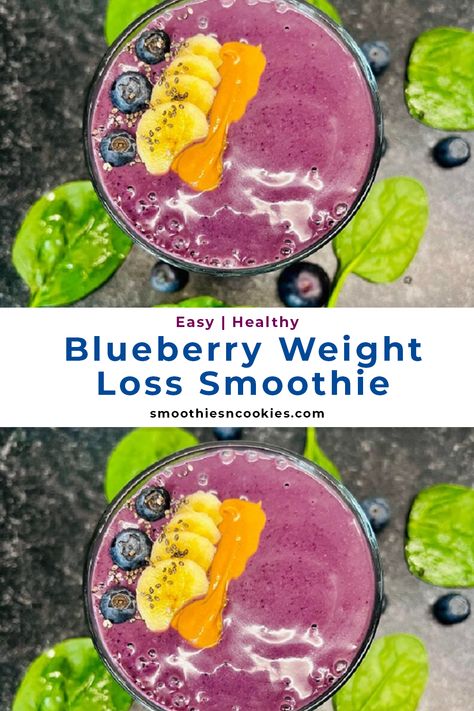 Blueberry Weight Loss Smoothie Smoothie Low Calorie, Low Calorie Smoothies, Fat Loss Smoothies, Smoothies Healthy, Lunch Smoothie, Curb Cravings, Low Thyroid, Blueberry Smoothie, Healthy Blueberry